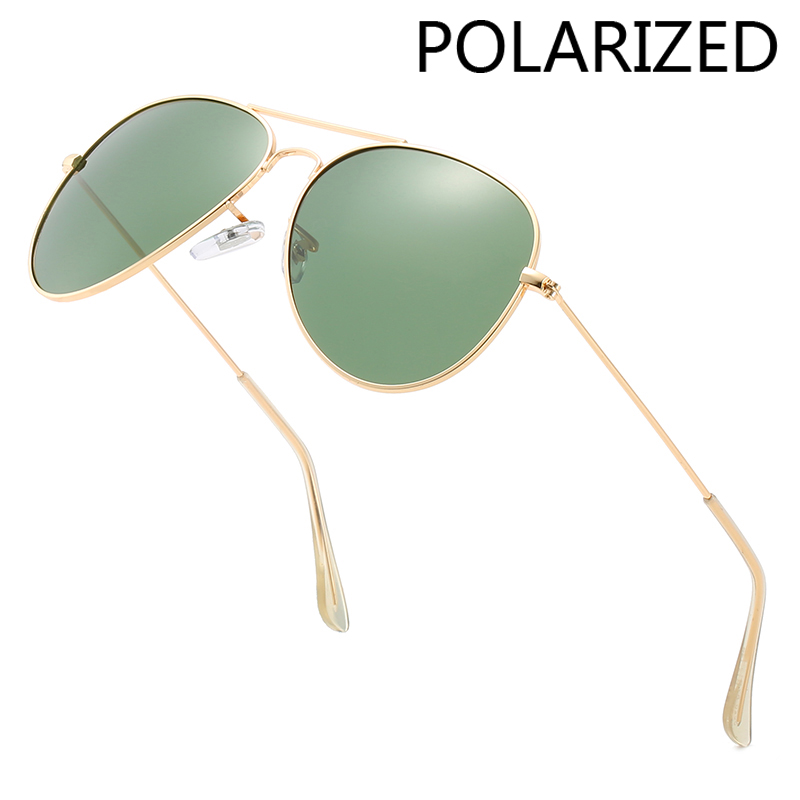 Sunglasses Aviator Polarized - Polarize Metal Çift Kirişli Güneş Gözlüğü