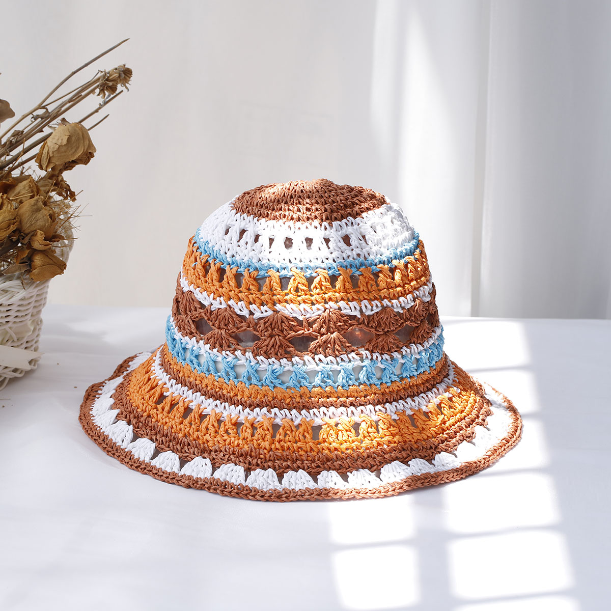 Bucket Hat Straw - Kadın şapkalar için yeni moda stil