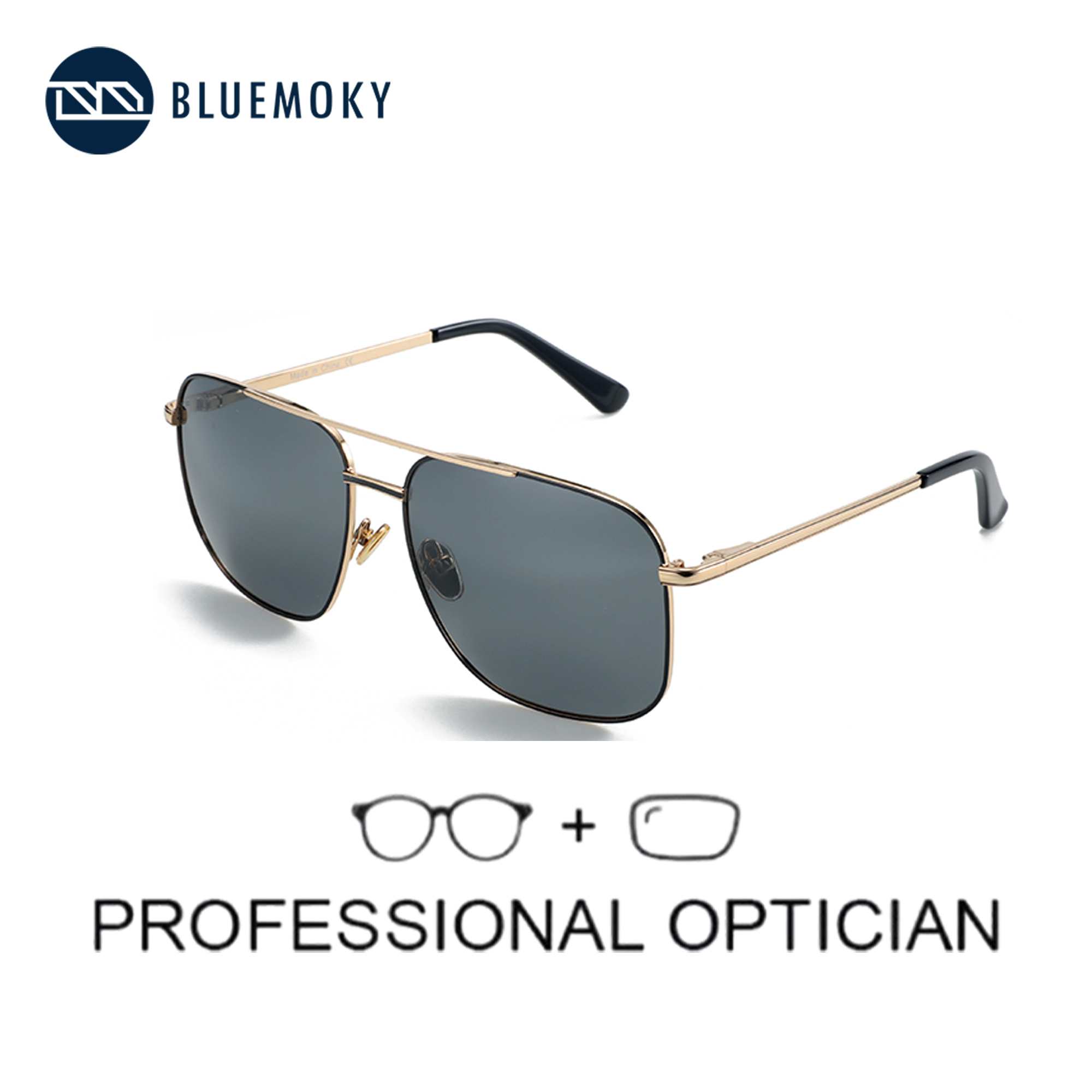 Sunglasses Aviator Polarized - BLUEMOKY Aviator Polarize Reçeteli Güneş Gözlüğü