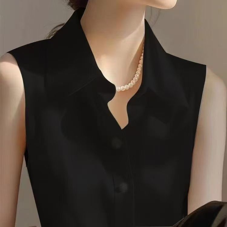 Fransız Saten POLO Yaka Kolsuz - Shirt Camp Collar incelemesi ve fiyatı