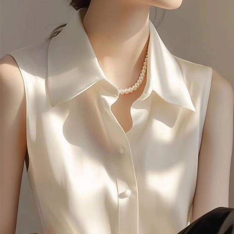 Fransız Saten POLO Yaka Kolsuz - Shirt Camp Collar incelemesi ve fiyatı