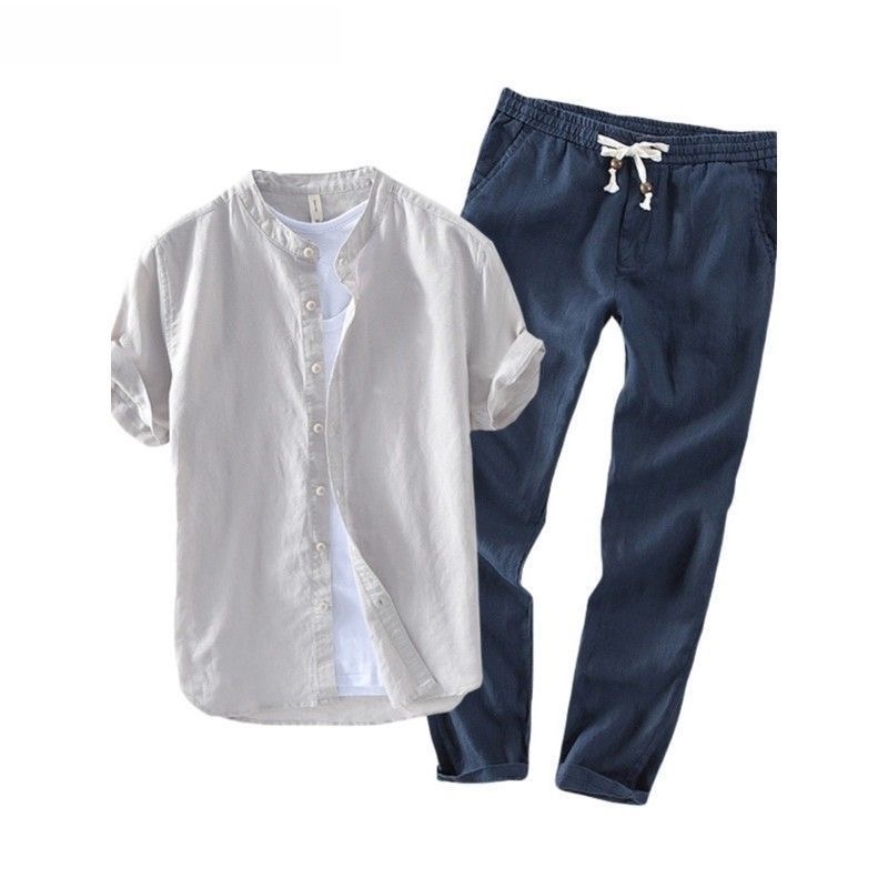 Erkek Keten Kısa Kollu Günlük  - Linen Shirt Breathable incelemesi ve fiyatı