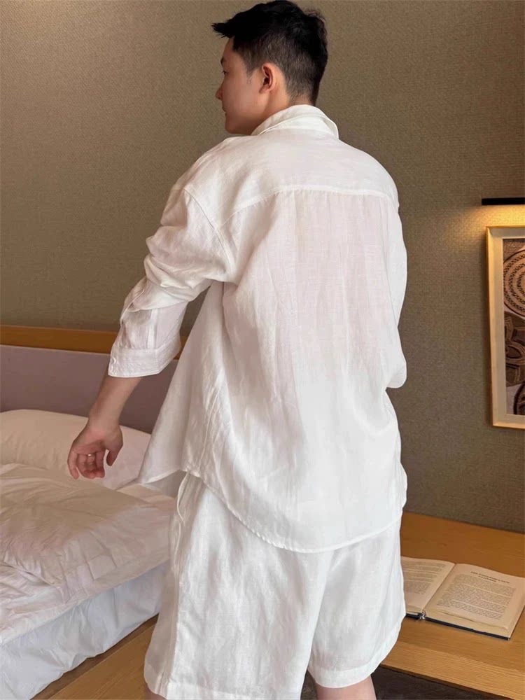 Yazlık Şık Keten Takım Erkek G - Linen Shirt Breathable incelemesi ve fiyatı