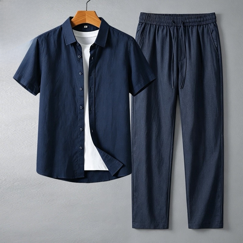 Erkek Keten Kısa Kollu Gömlek  - Linen Shirt Breathable incelemesi ve fiyatı