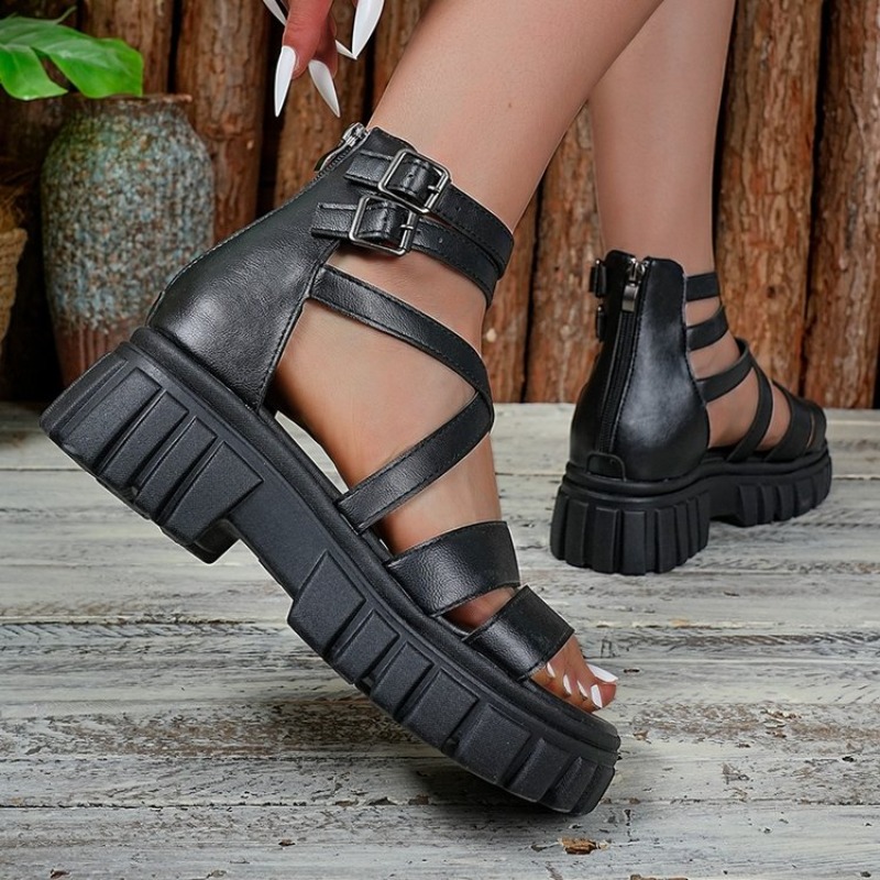 Roma Tarzı Oyuk Kalın Topuklu  - Espadrille Slip On incelemesi ve fiyatı