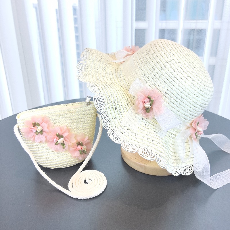 Kızlar 2 adet Hasır Şapka Düz  - Bucket Hat Straw incelemesi ve fiyatı