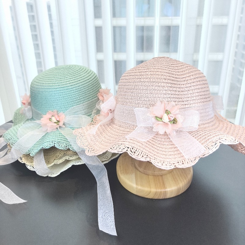 Kızlar 2 adet Hasır Şapka Düz  - Bucket Hat Straw incelemesi ve fiyatı